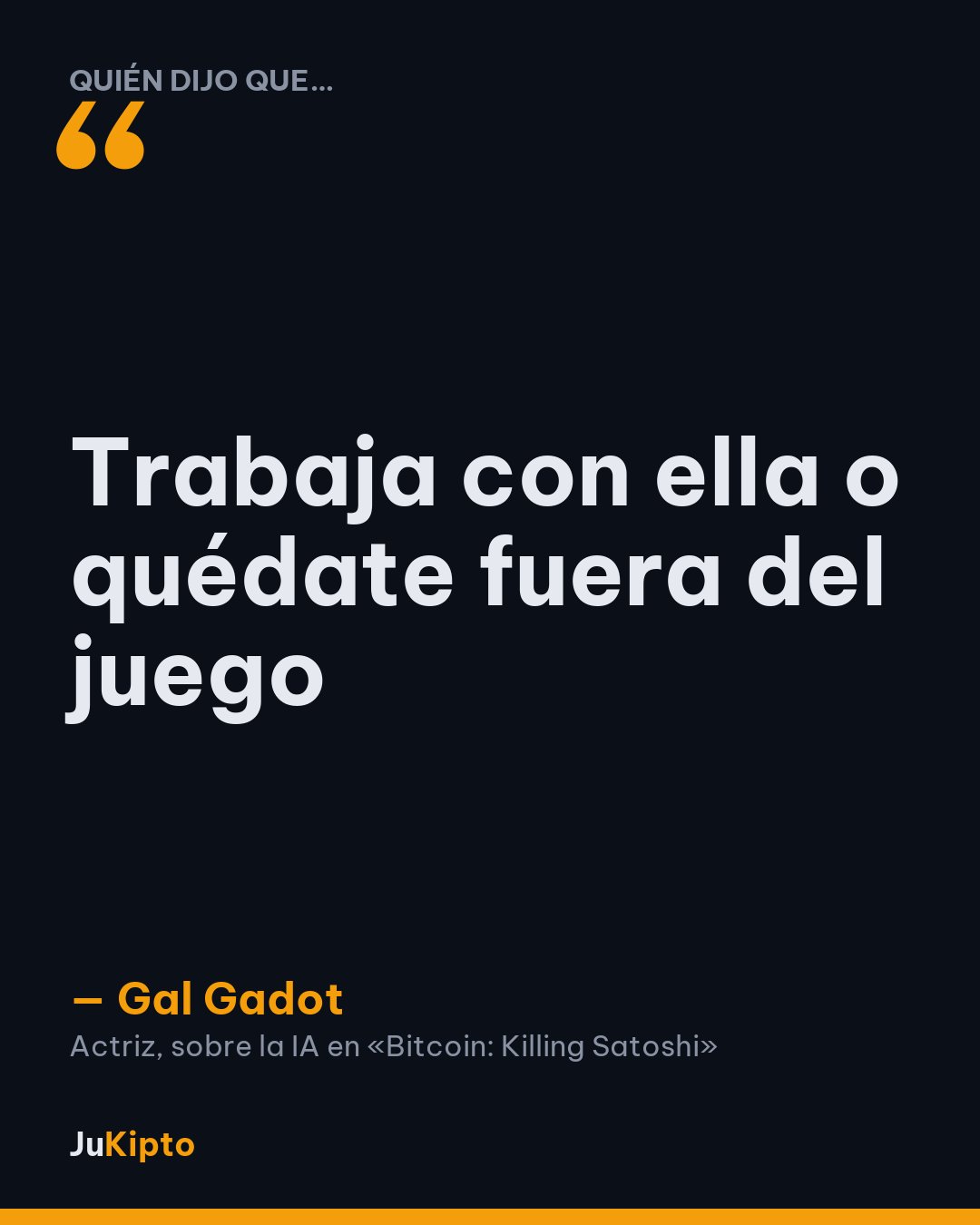 «Trabaja con ella o quédate fuera del juego» — Gal Gadot