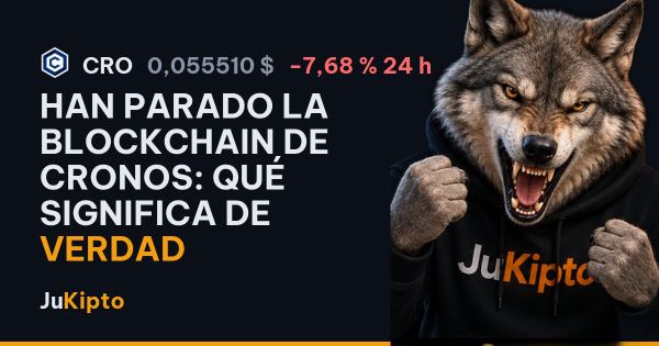 Han parado la blockchain de Cronos: qué significa de verdad