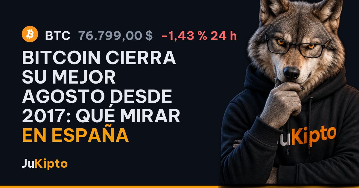 Bitcoin cierra su mejor agosto desde 2017: qué mirar en España