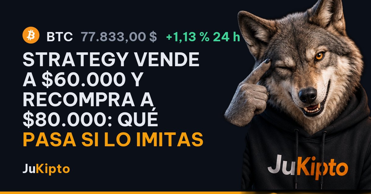 Strategy vende a $60.000 y recompra a $80.000: qué pasa si lo imitas