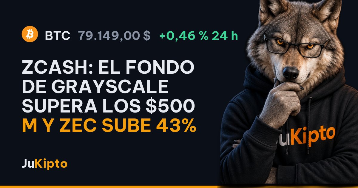 Zcash: el fondo de Grayscale supera los $500 M y ZEC sube 43%