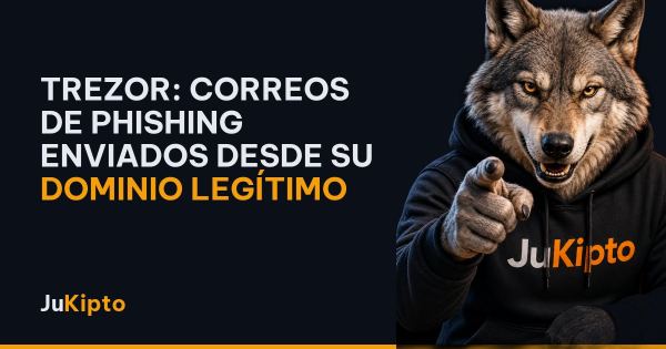 Trezor: correos de phishing enviados desde su dominio legítimo
