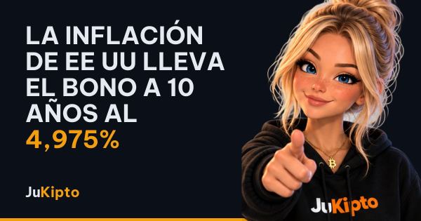 La inflación de EE UU lleva el bono a 10 años al 4,975%