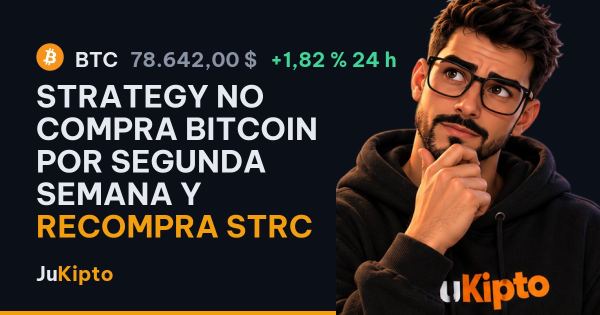 Strategy no compra bitcoin por segunda semana y recompra STRC