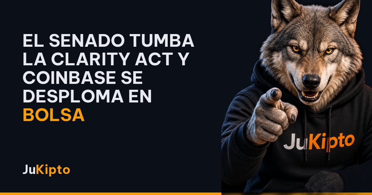 El Senado tumba la Clarity Act y Coinbase se desploma en bolsa