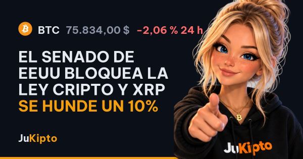 El Senado de EEUU bloquea la ley cripto y XRP se hunde un 10%