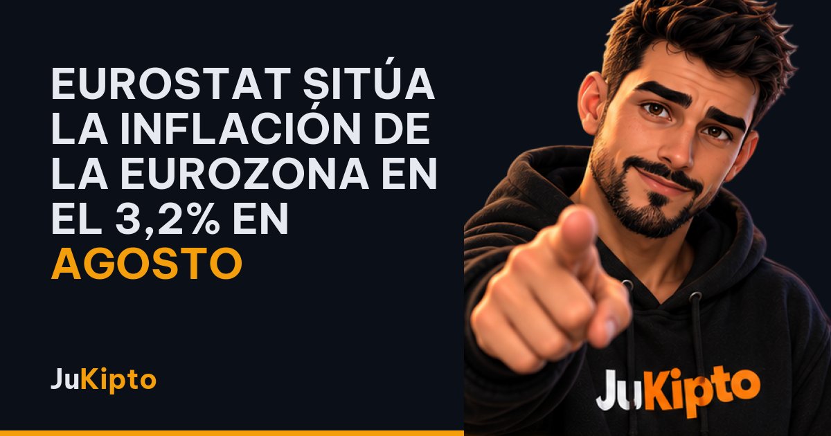 Eurostat sitúa la inflación de la eurozona en el 3,2% en agosto