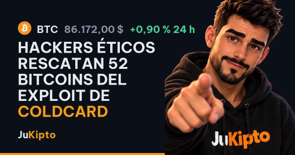 Hackers éticos rescatan 52 bitcoins del exploit de Coldcard