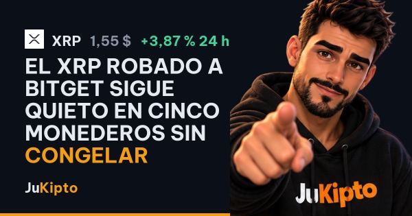 El XRP robado a Bitget sigue quieto en cinco monederos sin congelar