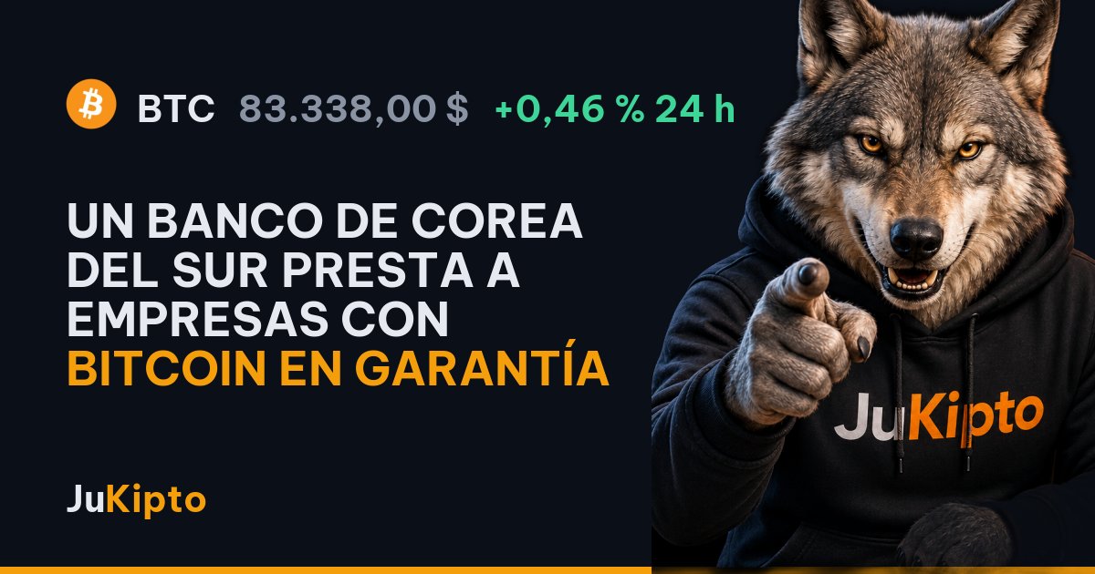 Un banco de Corea del Sur presta a empresas con bitcoin en garantía