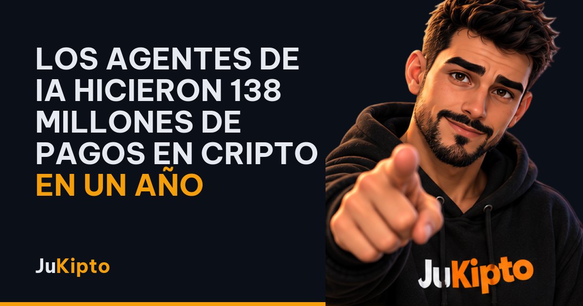 Los agentes de IA hicieron 138 millones de pagos en cripto en un año