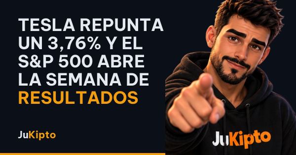 Tesla repunta un 3,76% y el S&P 500 abre la semana de resultados