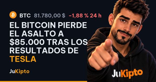 El bitcoin pierde el asalto a $85.000 tras los resultados de Tesla