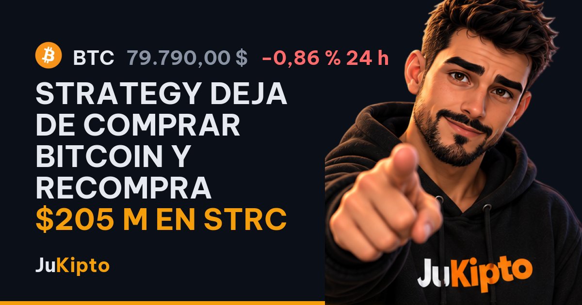 Strategy deja de comprar bitcoin y recompra $205 M en STRC