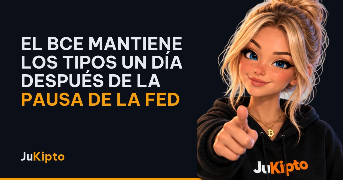 El BCE mantiene los tipos un día después de la pausa de la Fed
